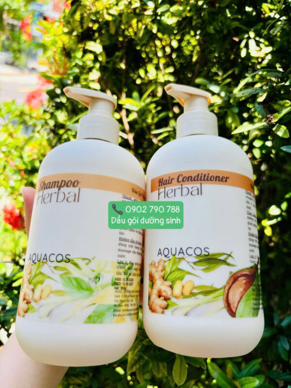 Bộ gội xả tóc Thảo mộc Luxury Aquacos