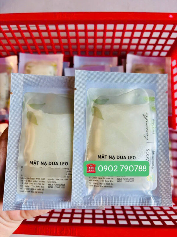 Mặt nạ dưa leo dạng miếng - Ảnh 2