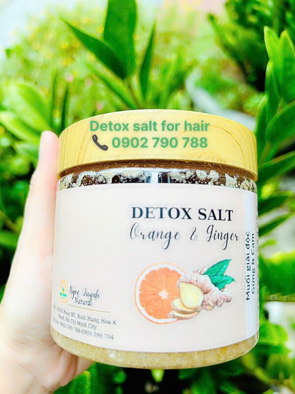 Muối cam gừng tẩy tế bào chết dành cho tóc và da đầu Aquacos