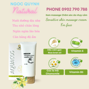 Kem massage mặt chăm sóc da nhạy cảm Aquacos