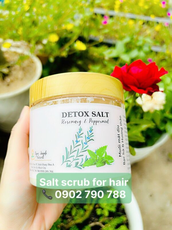 Muối hương thảo mát dịu tẩy tế bào chết dành cho tóc và da đầu Aquacos - Ảnh 2