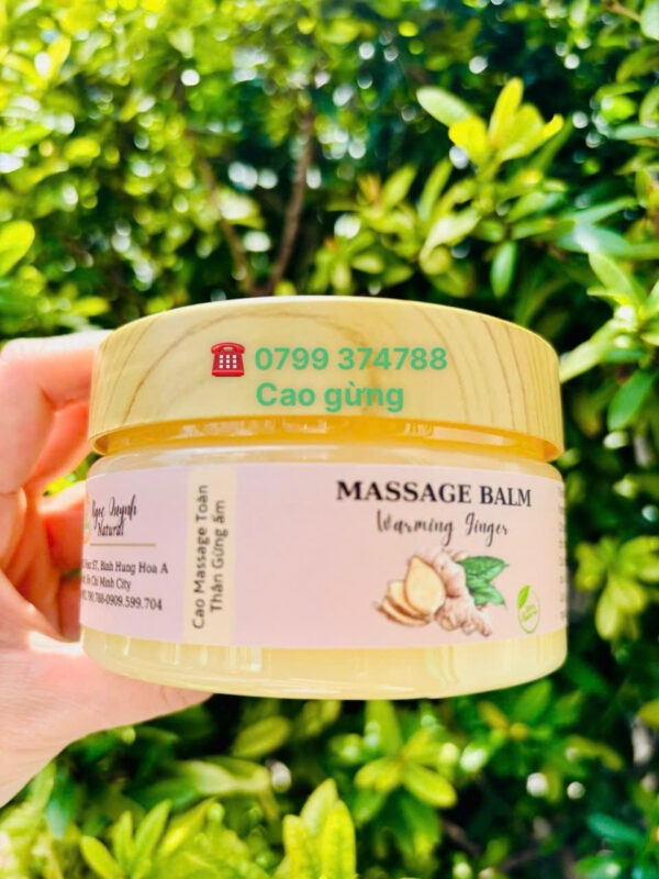 Cao gừng massage ấn huyệt cổ vai gáy