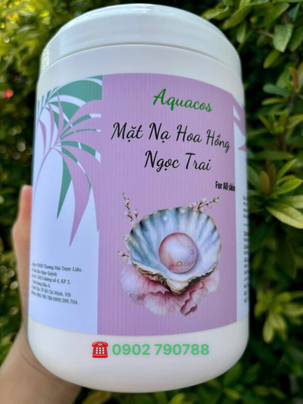 Mặt nạ ngọc trai hoa hồng