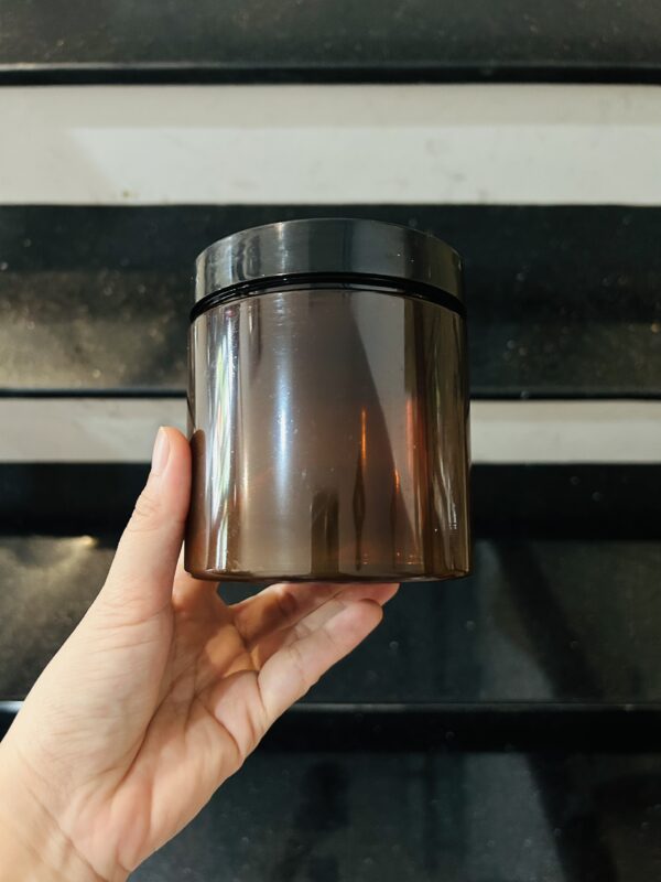 Hũ nhựa nâu 500gr