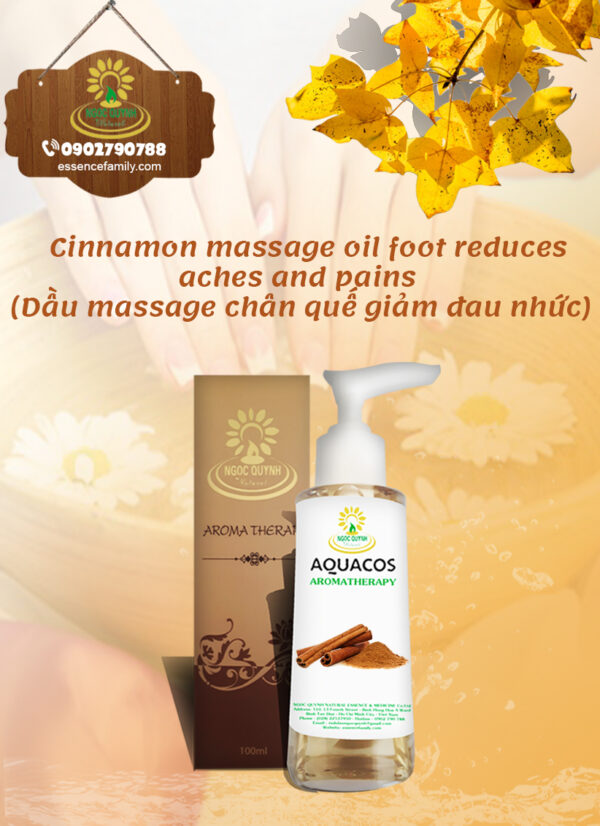 Dầu massage chân quế