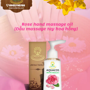 Dầu massage tay hoa hồng