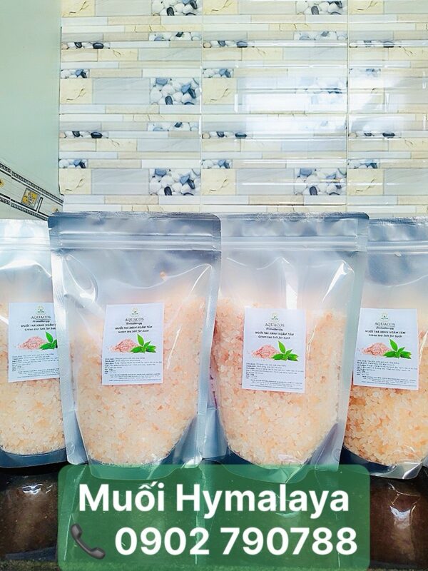 Muối trà xanh ngâm tắm