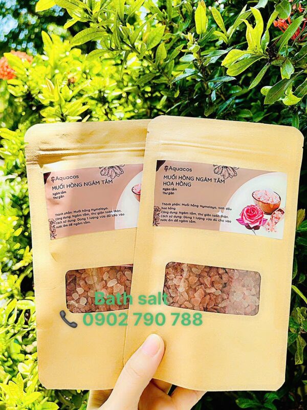 Muối hoa hồng ngâm tắm
