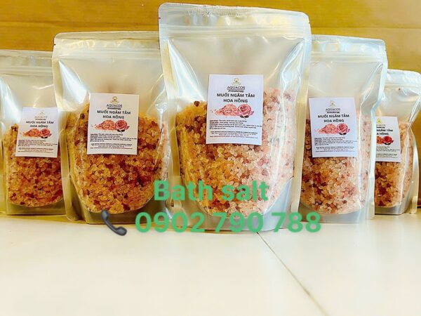 Muối hoa hồng ngâm tắm - Ảnh 2