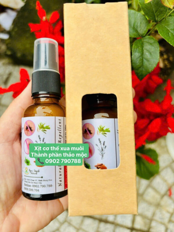 Xịt thảo mộc xua côn trùng đốt