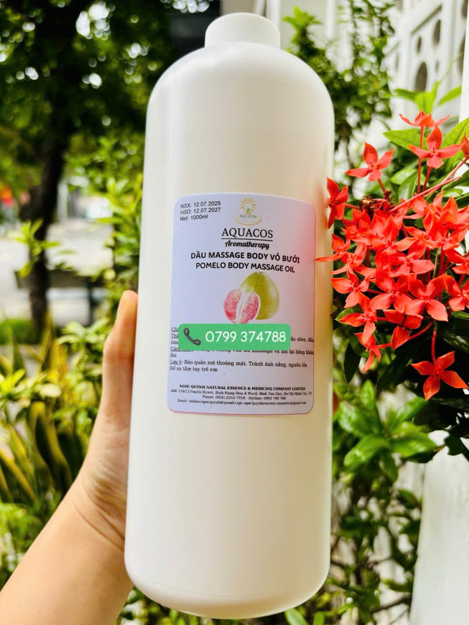 Dầu massage toàn thân Vỏ bưởi