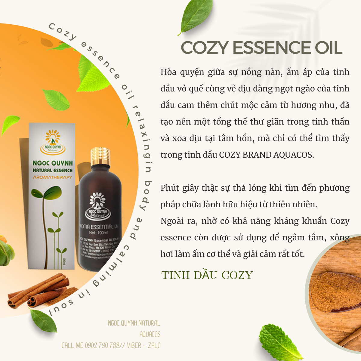 Tinh dầu Cozy (Mixed 2) - Ảnh 2