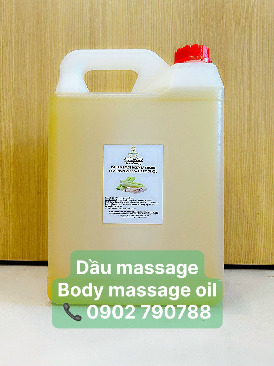 Dầu massage toàn thân Sả chanh