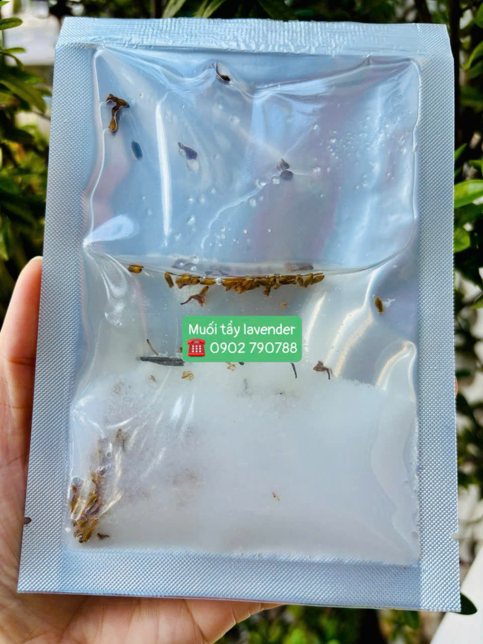 Muối dầu hoa lavender tẩy tế bào chết