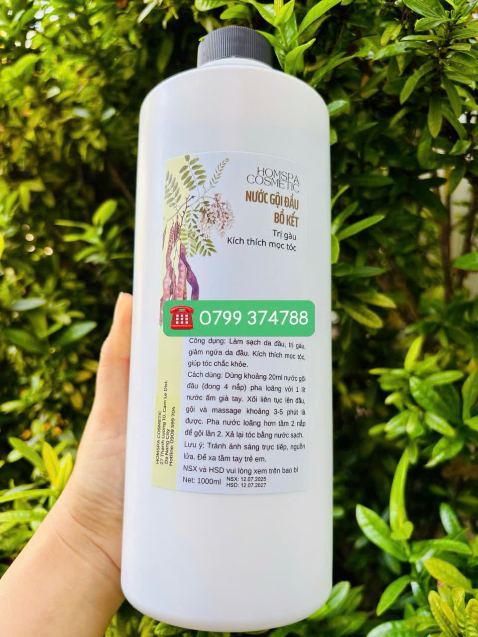 Nước gội đầu thảo mộc