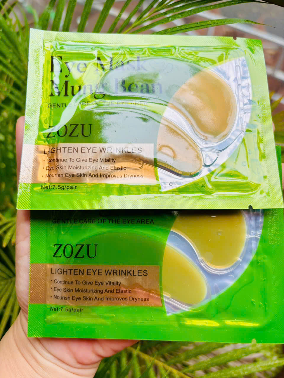 Mặt nạ dưỡng da vùng mắt đậu xanh (Mug bean eye mask sheet)